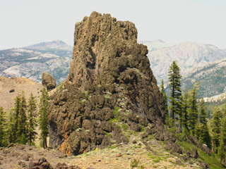 Volcanic Formations on Mount Reba along the Tahoe to Yosemite Trail